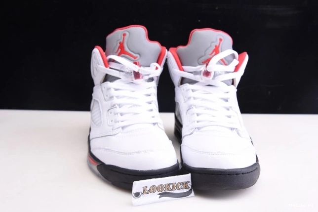 Cheap TB Air DA1911-102 Jordan Red Tongue (2020) Retro Fire 5 Silver 0825